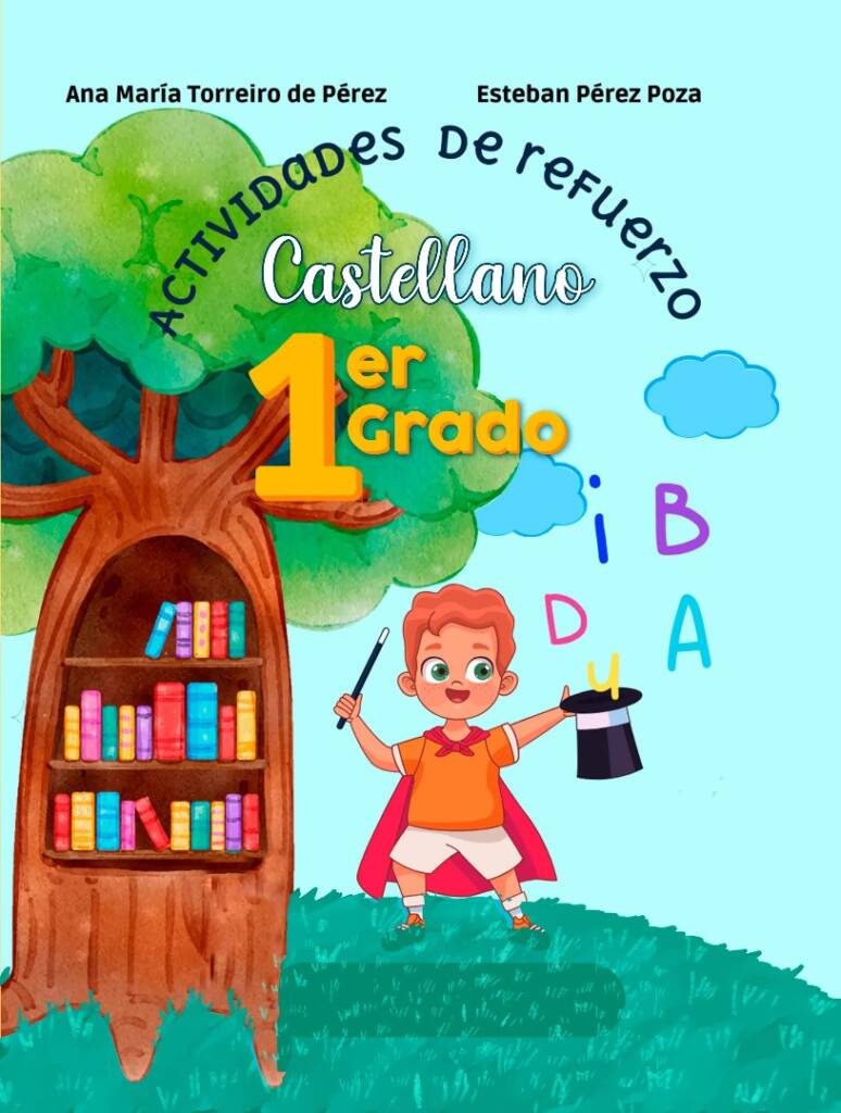 Portada de la Guía de Refuerzo de Castellano 1er Grado para educación primaria
