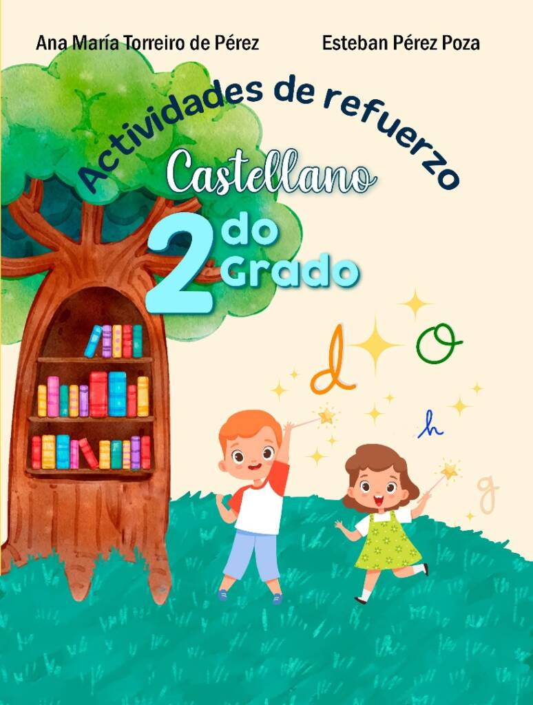 Portada de la Guía de Refuerzo de Castellano 2do Grado para educación primaria