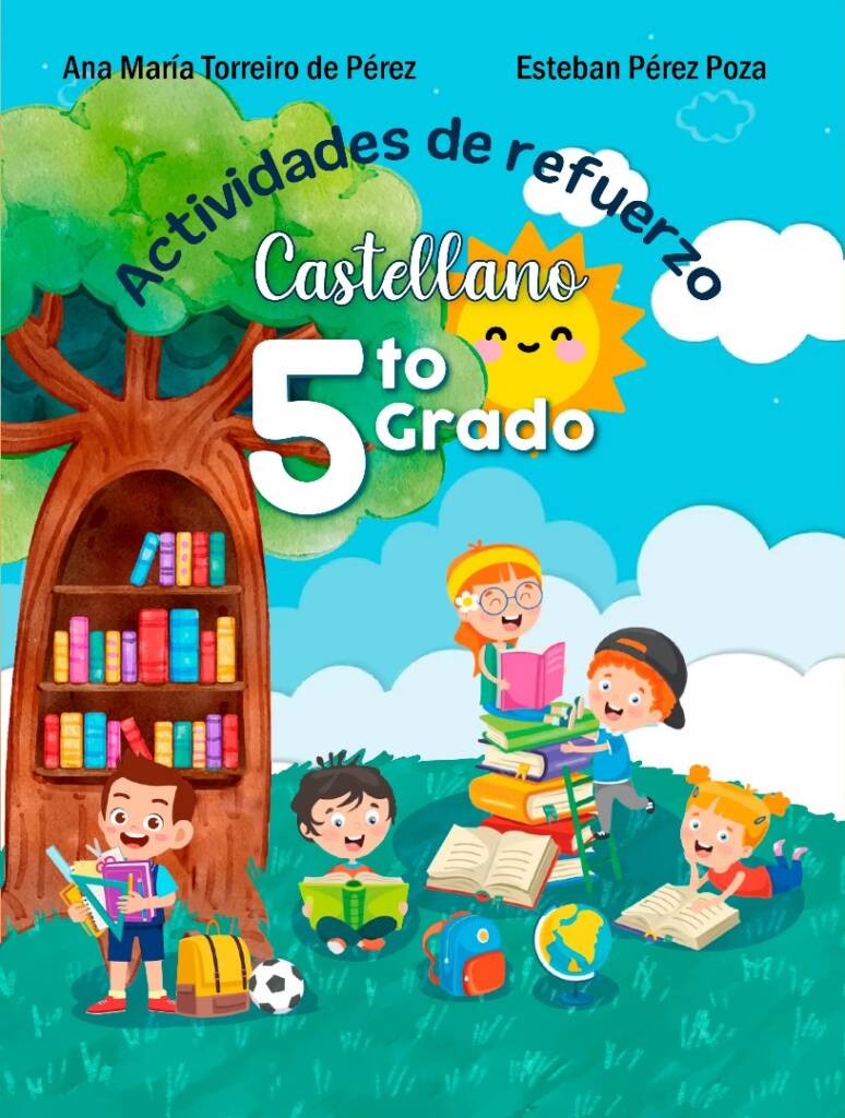 Portada de la Guía de Refuerzo de Castellano 5to Grado para educación primaria