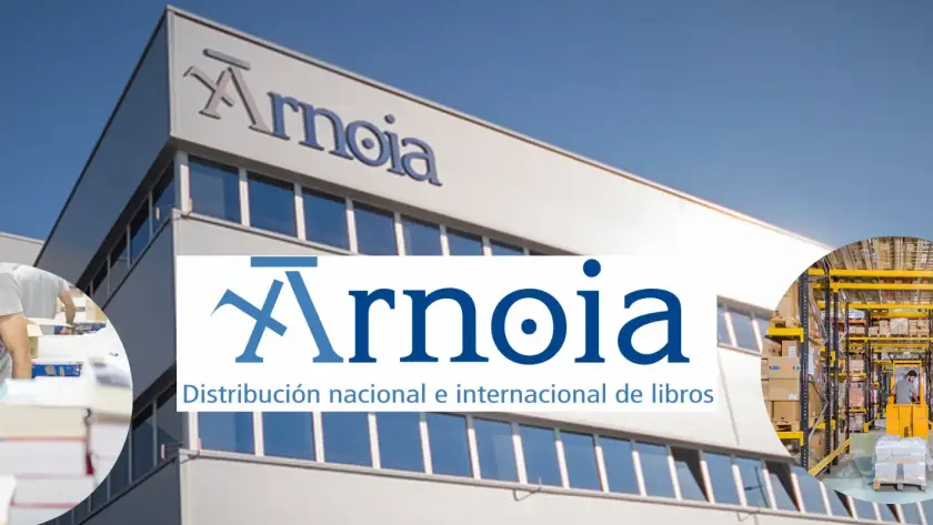 Logo de Arnoia Distribución de Libros, nuestro nuevo distribuidor en España.