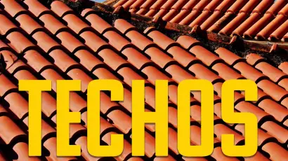 Portada del libro "Techos Rojos" con un diseño intrigante.