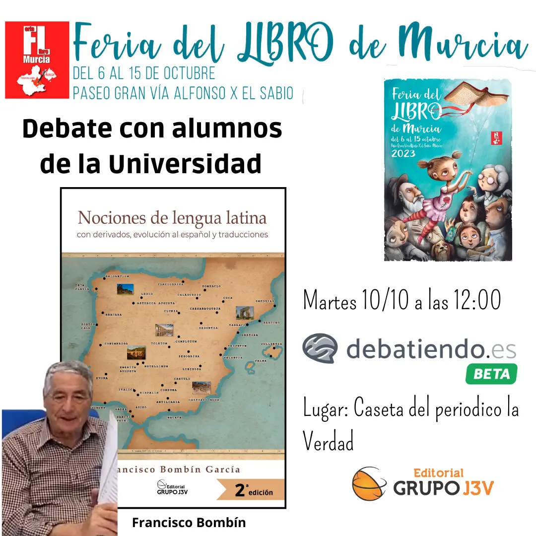 Debate sobre el latin con Francisco Bombín García autor de textos de latin.