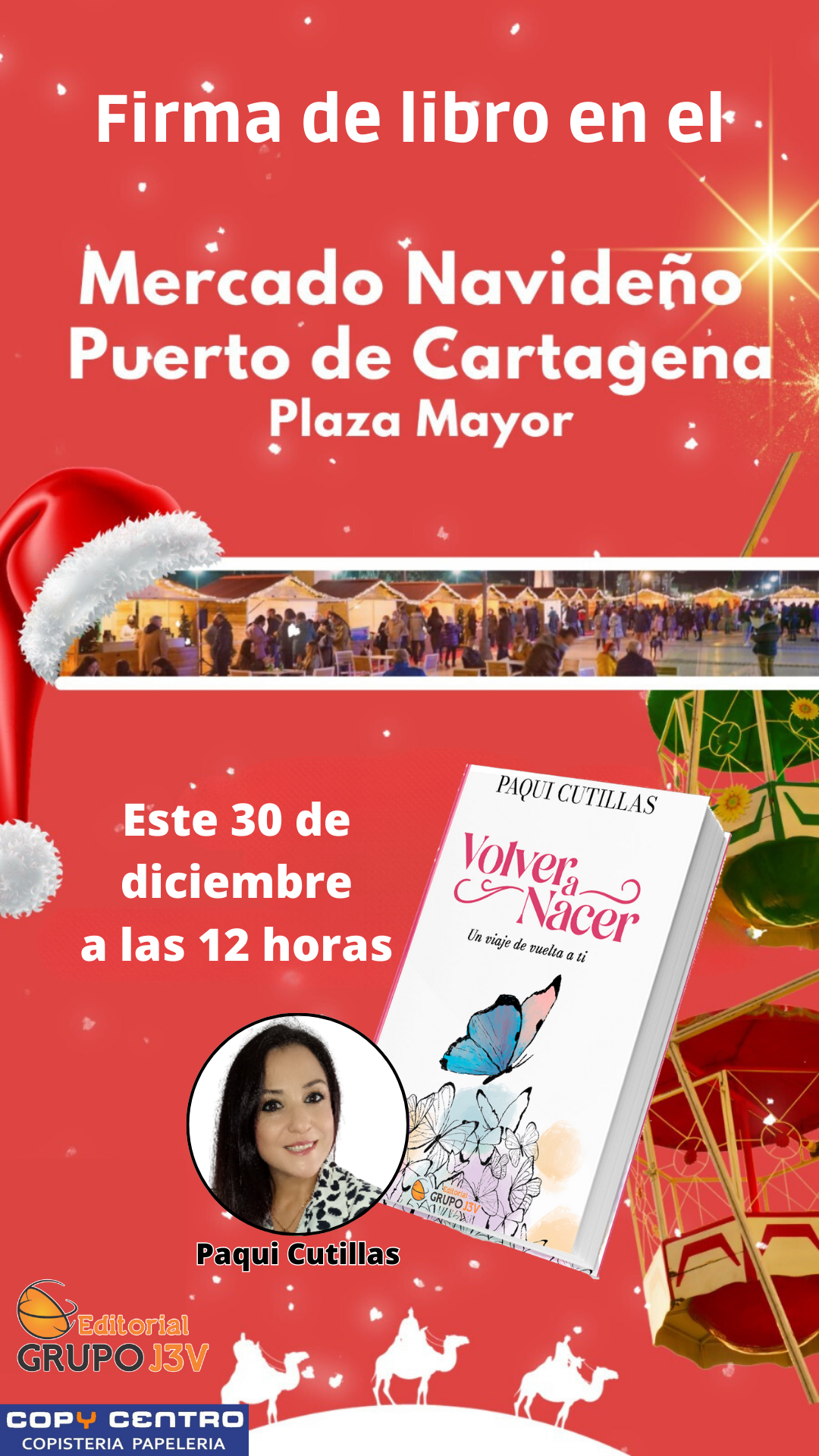 Invitación Especial: Firma de "Volver a Nacer" con Paqui Cutillas en "La Fábrica de Elfos"