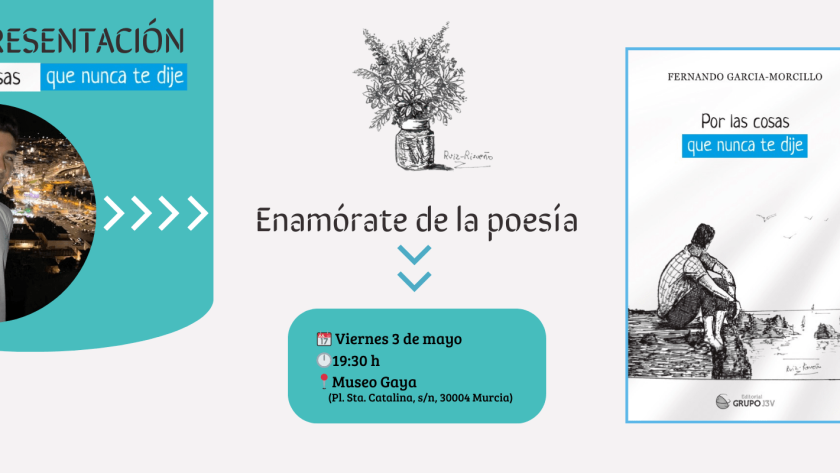 Fernando García-Morcillo y Francisco Ruiz Risueño en el evento de lanzamiento de libro en Museo Gaya, Murcia