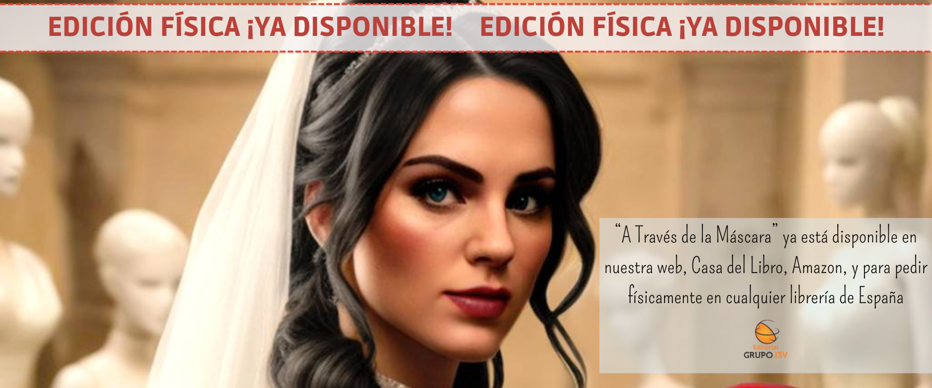 "A Través de la Máscara - Portada del Libro"
