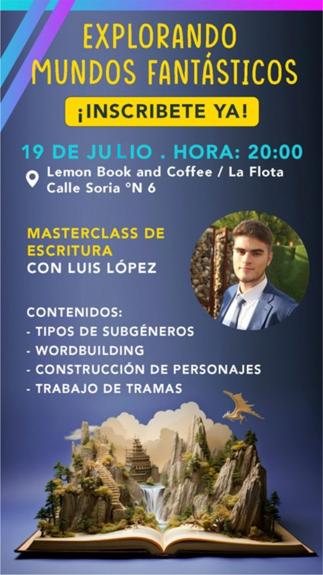 Masterclass de Escritura Fantástica con Luis López