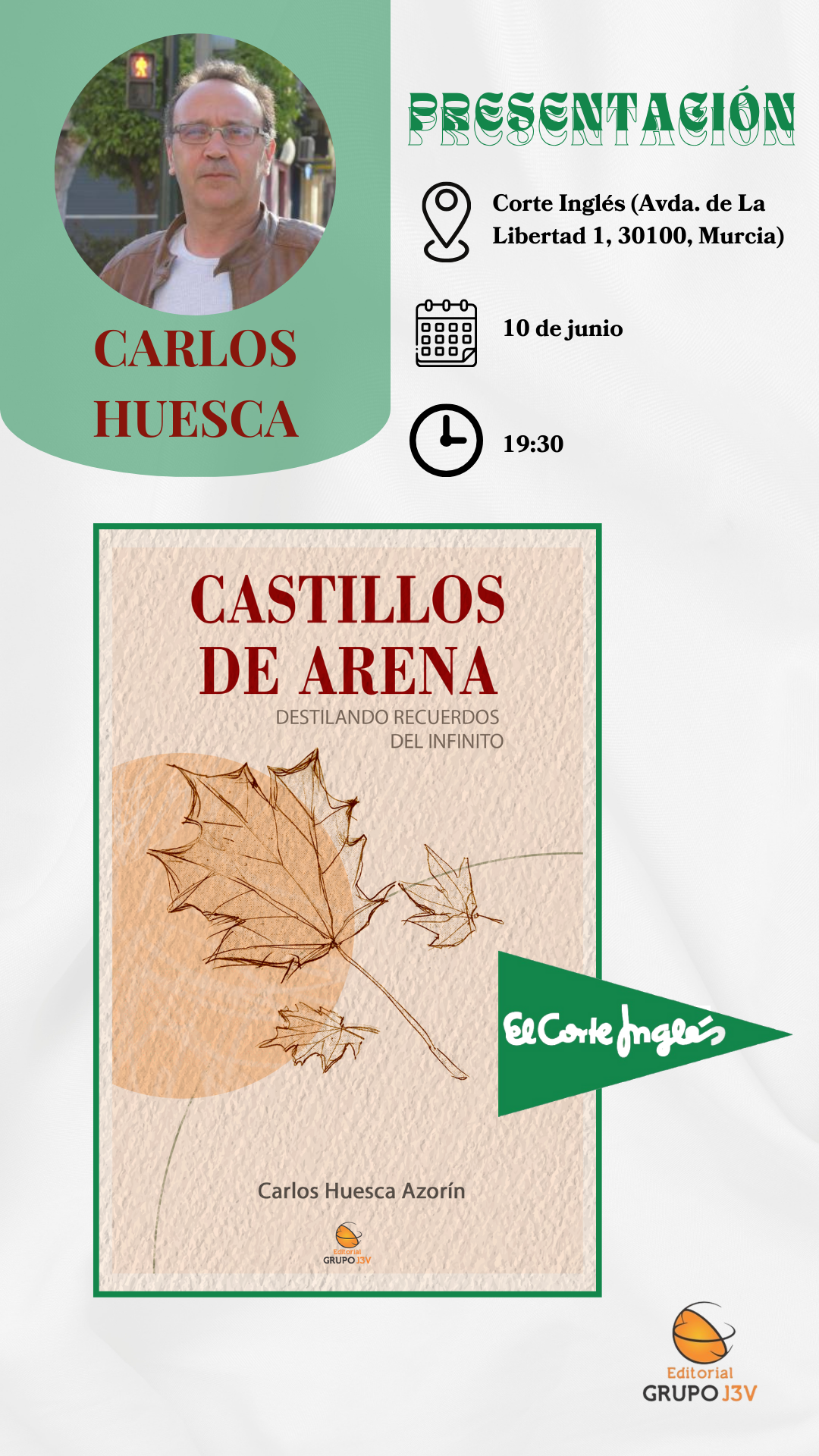 Invitación a la Presentación del Poemario "Castillos de Arena"