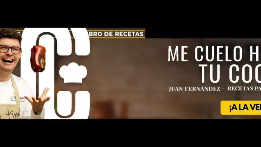 Portada del recetario 'Me Cuelo Hasta tu Cocina' de Juan Fernández a la venta