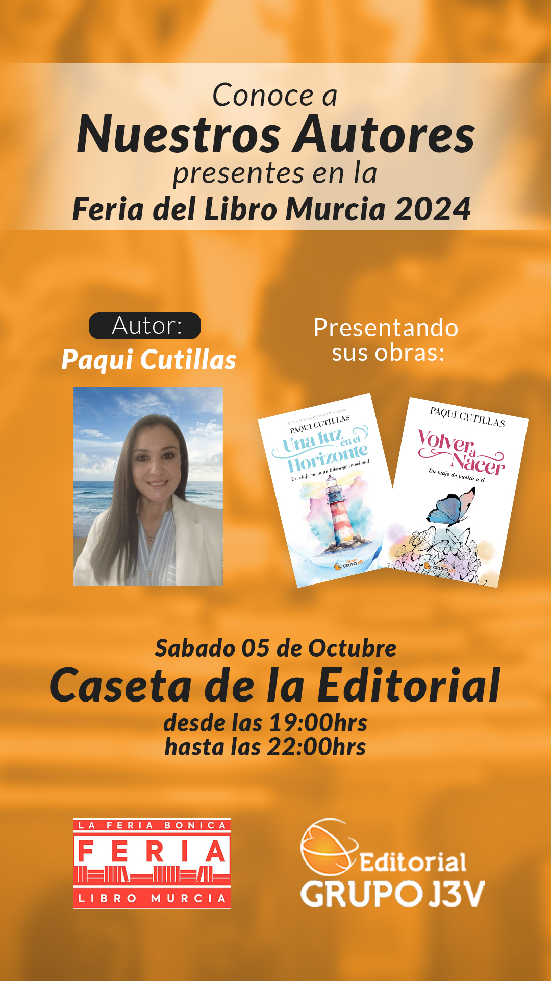 Presentación de los libros de Paqui Cutillas en la Feria del Libro de Murcia 2024