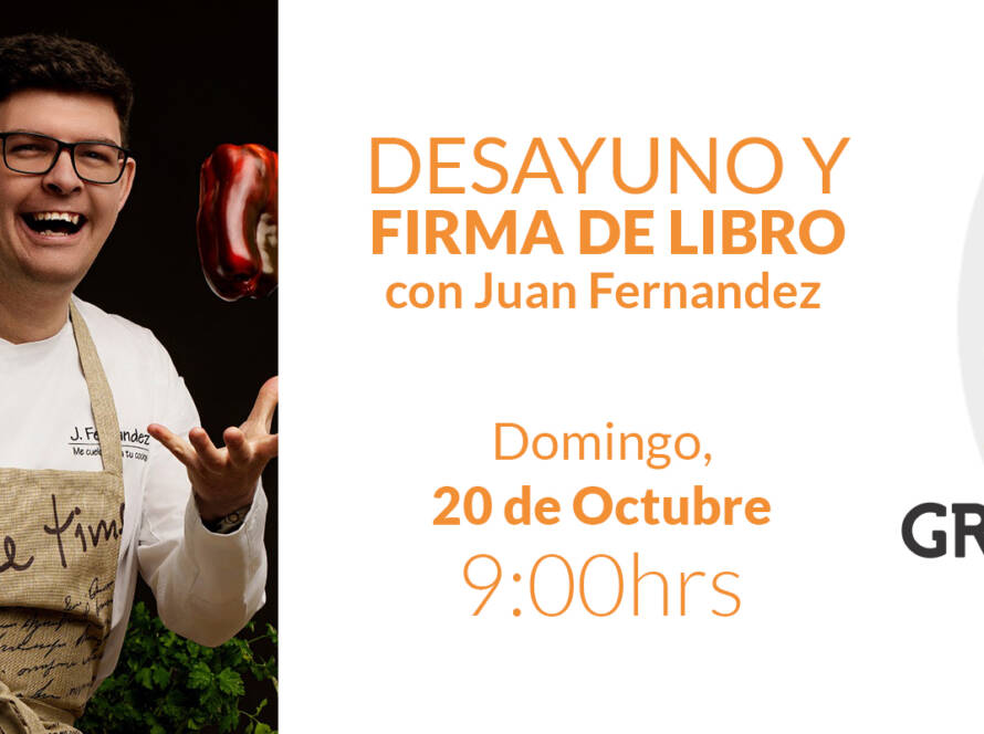 Juan Fernández firmando libros en Lemon Book and Coffe
