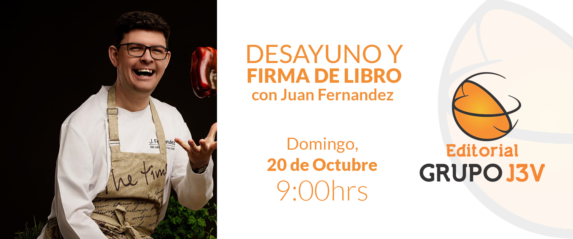 Juan Fernández firmando libros en Lemon Book and Coffe