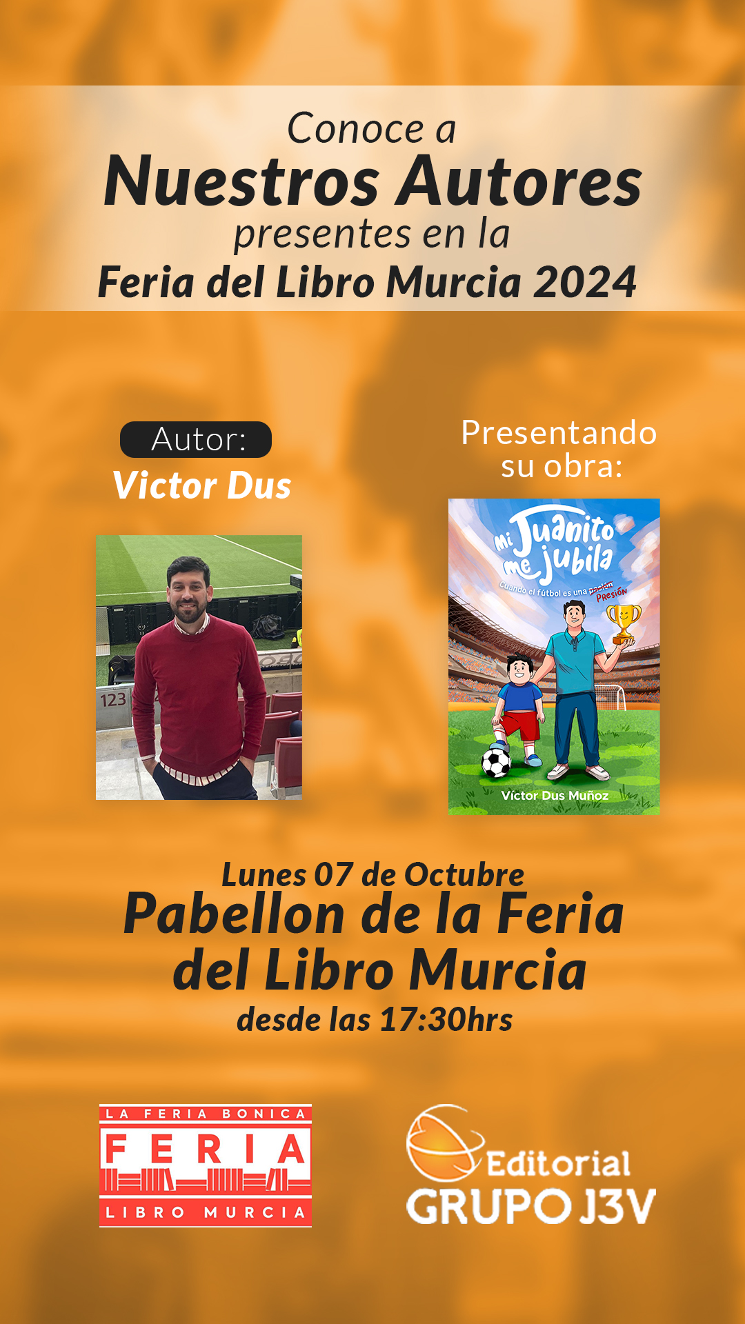 Presentación de "Mi Juanito me jubila" de Víctor Dus en el Pabellón Pabellón Las Anas