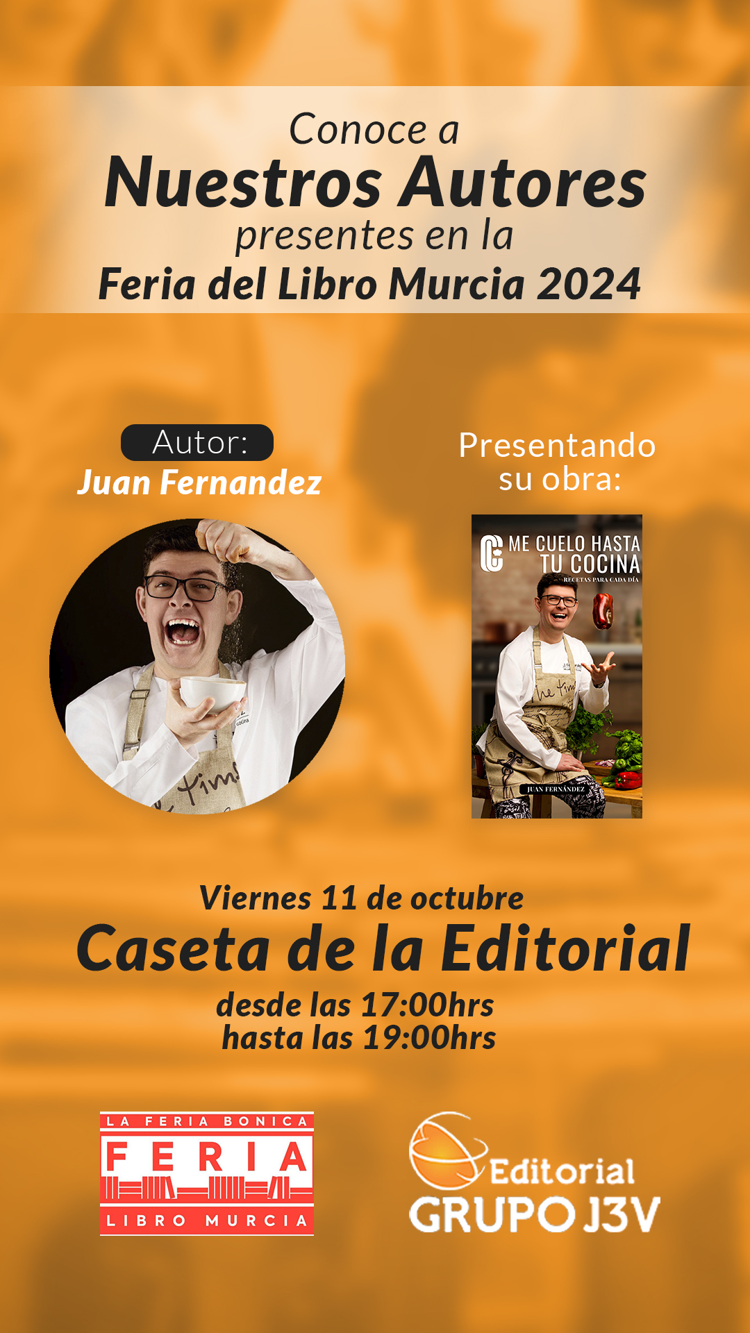Conoce a Juan Fernández en la Feria del Libro Murcia 2024