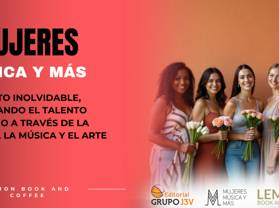 Evento cultural 'Mujeres, Música y Más' en Lemon Book and Coffee con escritoras y cantantes destacadas.