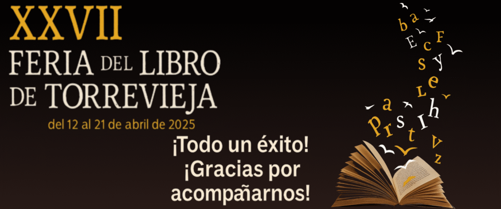 Imagen resumen de la participación de Grupo J3V en la Feria del Libro de Torrevieja 2025