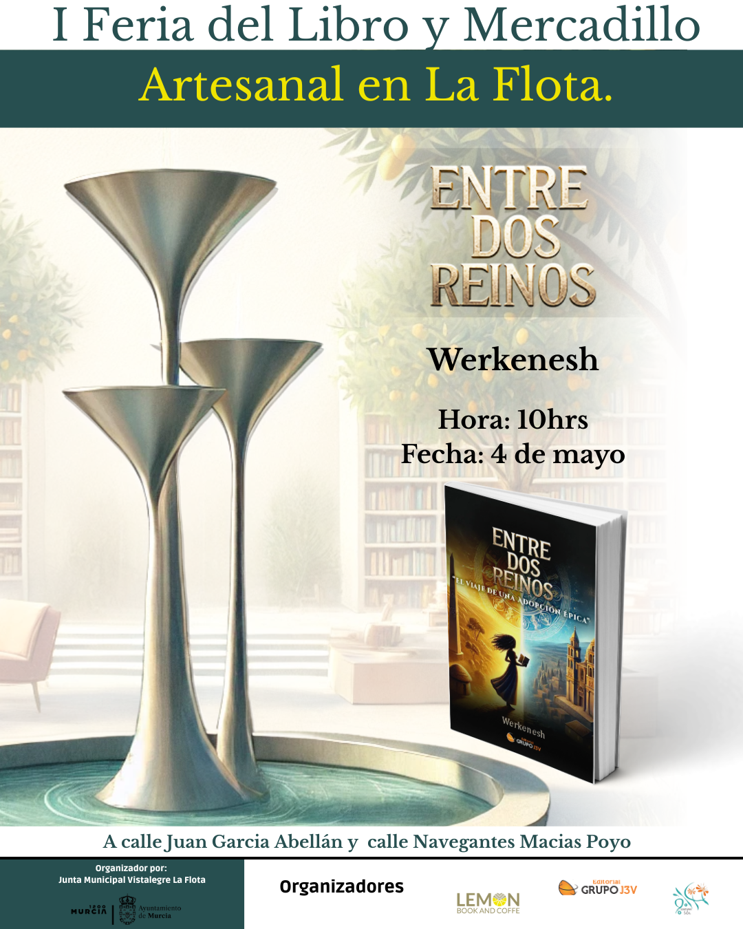 Entre dos reinos – Presentación en la I Feria del Libro y Mercadillo Artesanal de La Flota