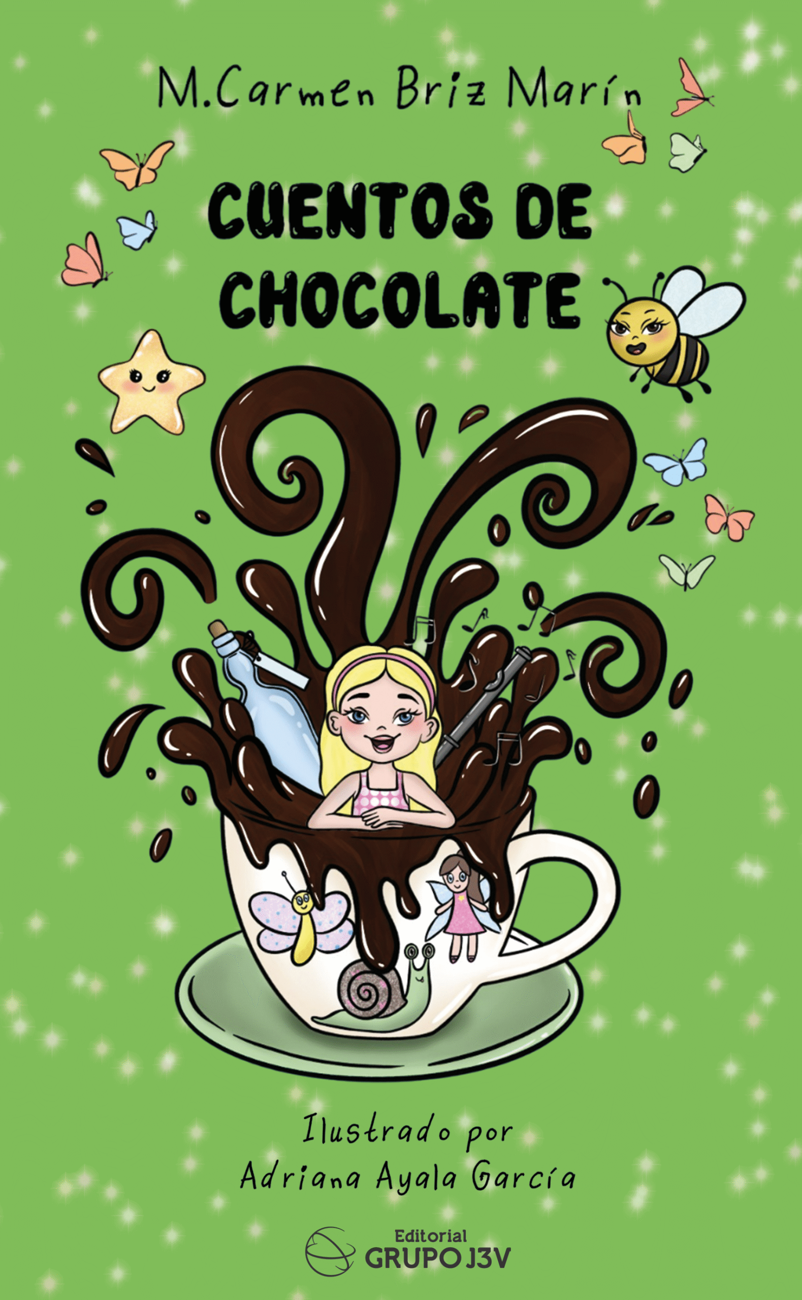 Portada del libro Cuentos de chocolate de M. Carmen Briz Marín