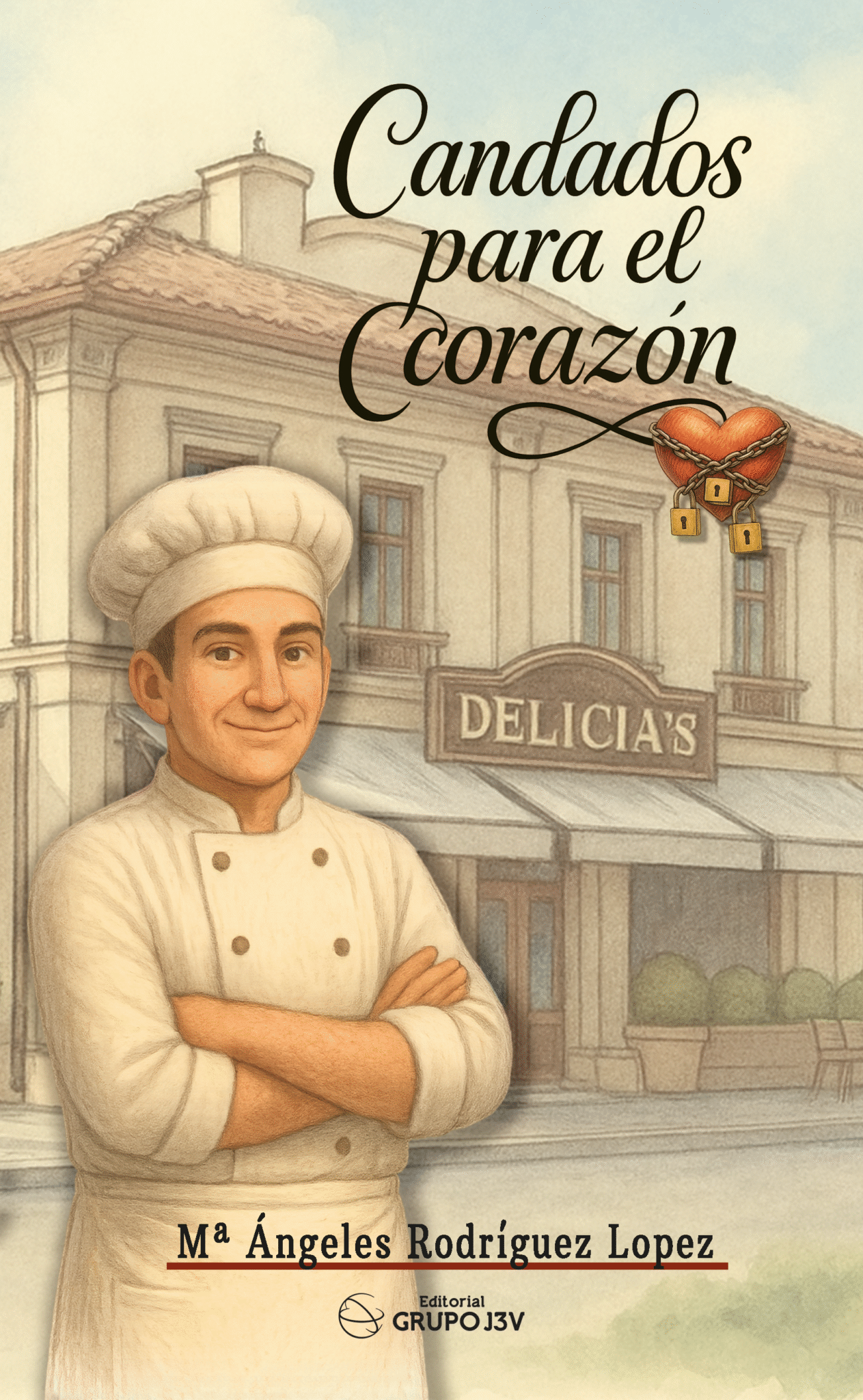 Portada del libro Candados para el corazón de M.ª Ángeles Rodríguez
