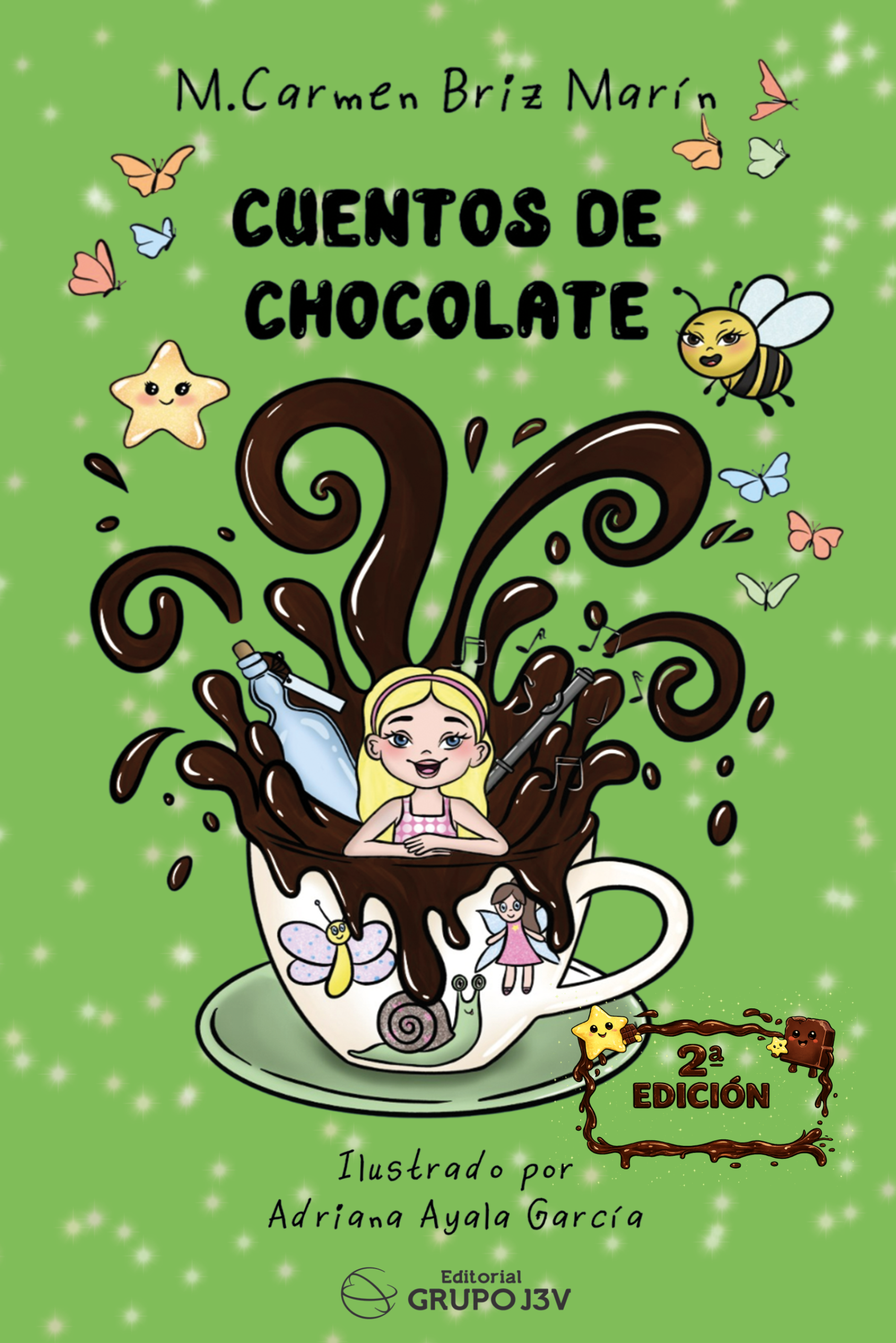Portada del libro Cuentos de chocolate de M. Carmen Briz Marín