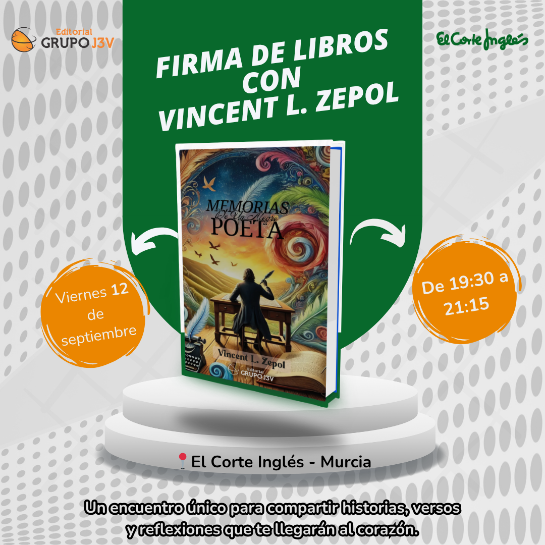 Firma de libros con Vincent L. Zepol – El Corte Inglés Murcia