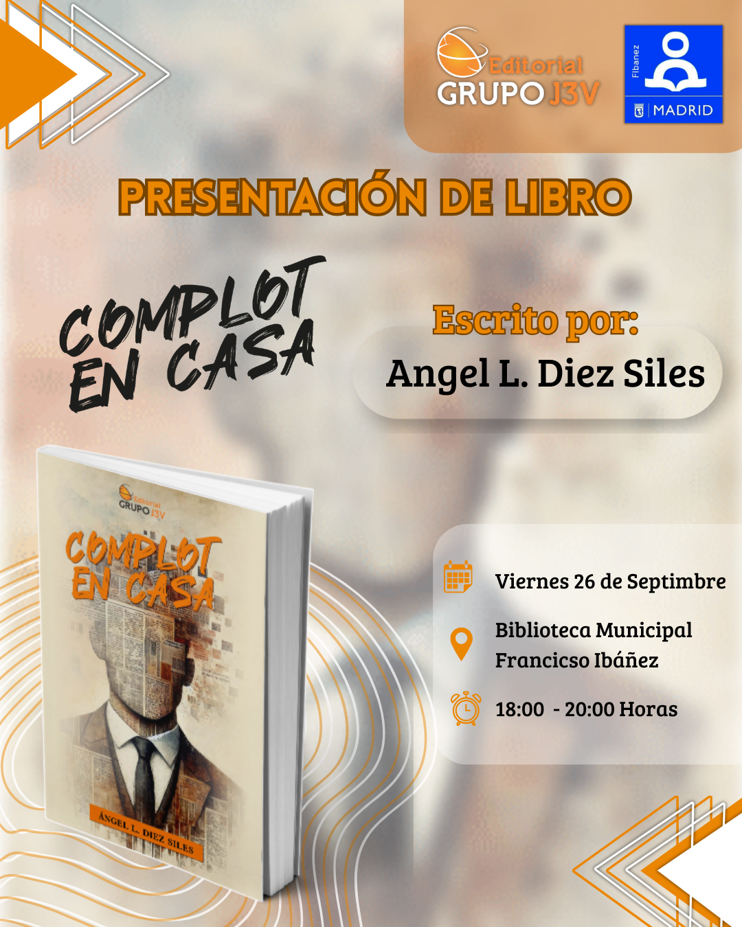 Complot en Casa – Presentación en la Biblioteca Francisco Ibáñez, Madrid