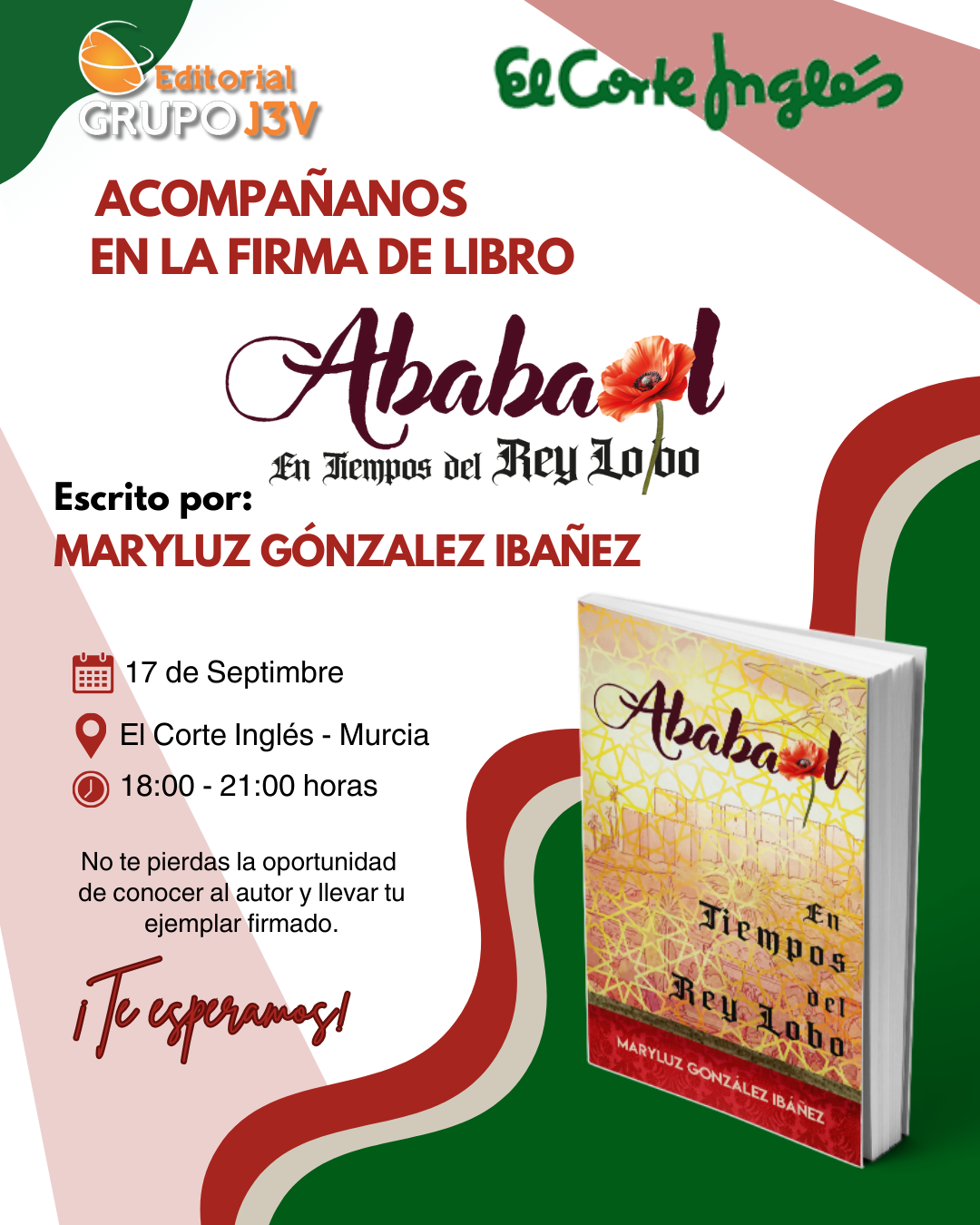 Firma de libros Ababaol, en tiempos del Rey Lobo – El Corte Inglés Murcia