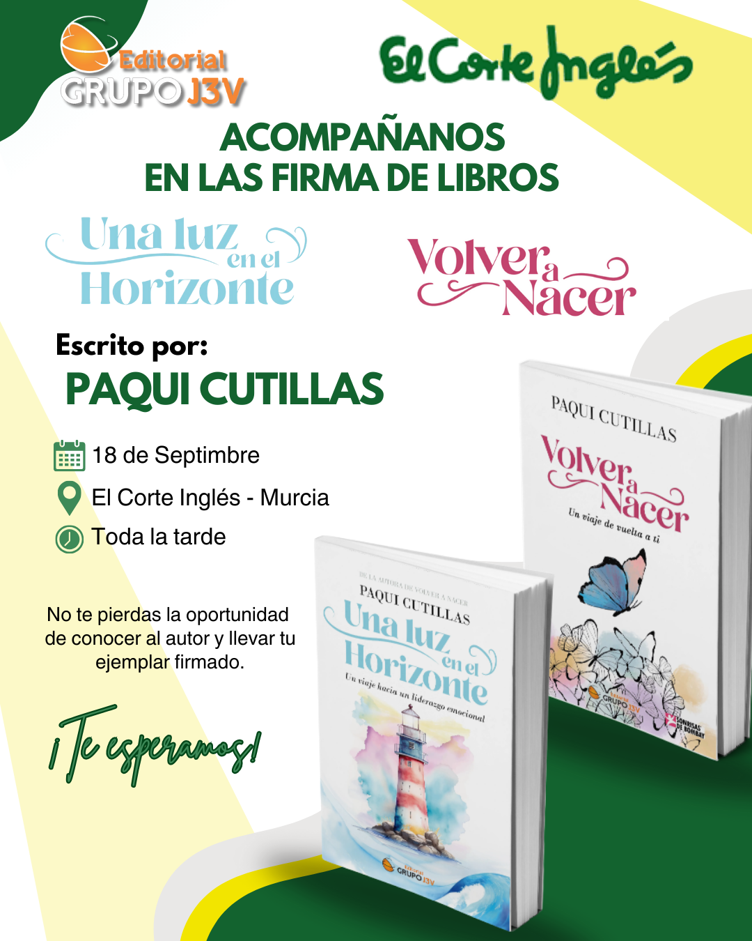 Firma de libros con Paqui Cutillas – El Corte Inglés Murcia