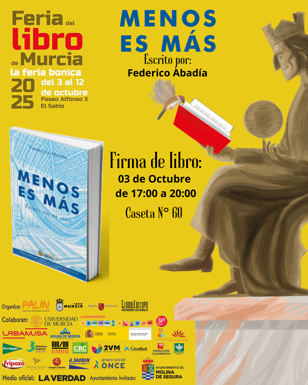 Menos es más – Firma en la Feria del Libro de Murcia 2025