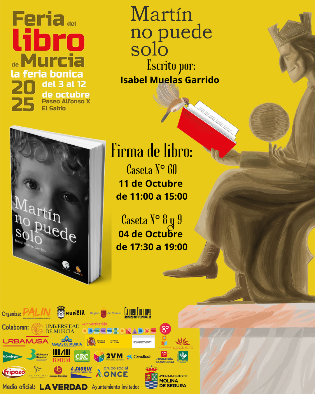 Martín no puede solo – Firma en la Feria del Libro de Murcia 2025