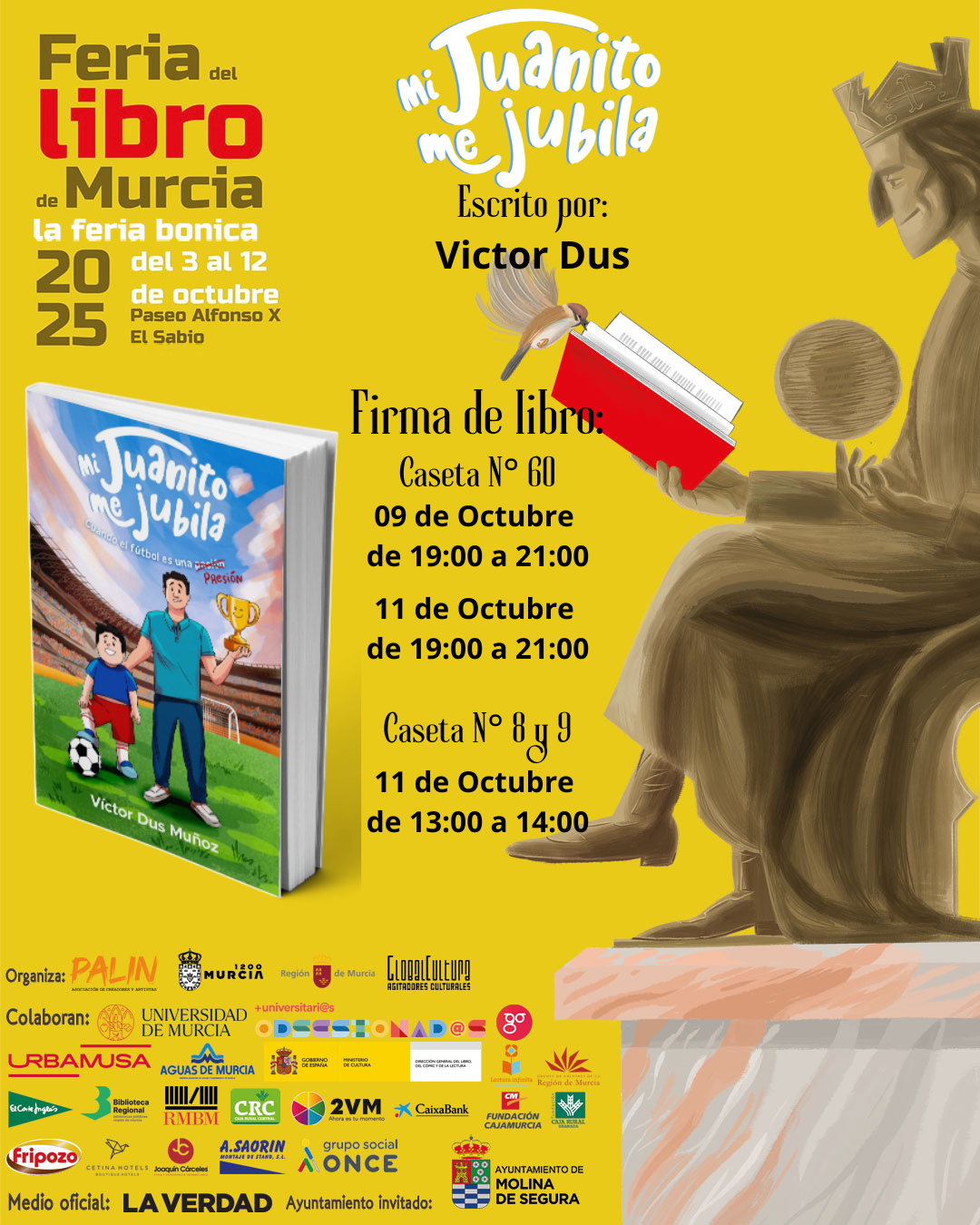 Mi Juanito me jubila – Firma en la Feria del Libro de Murcia 2025