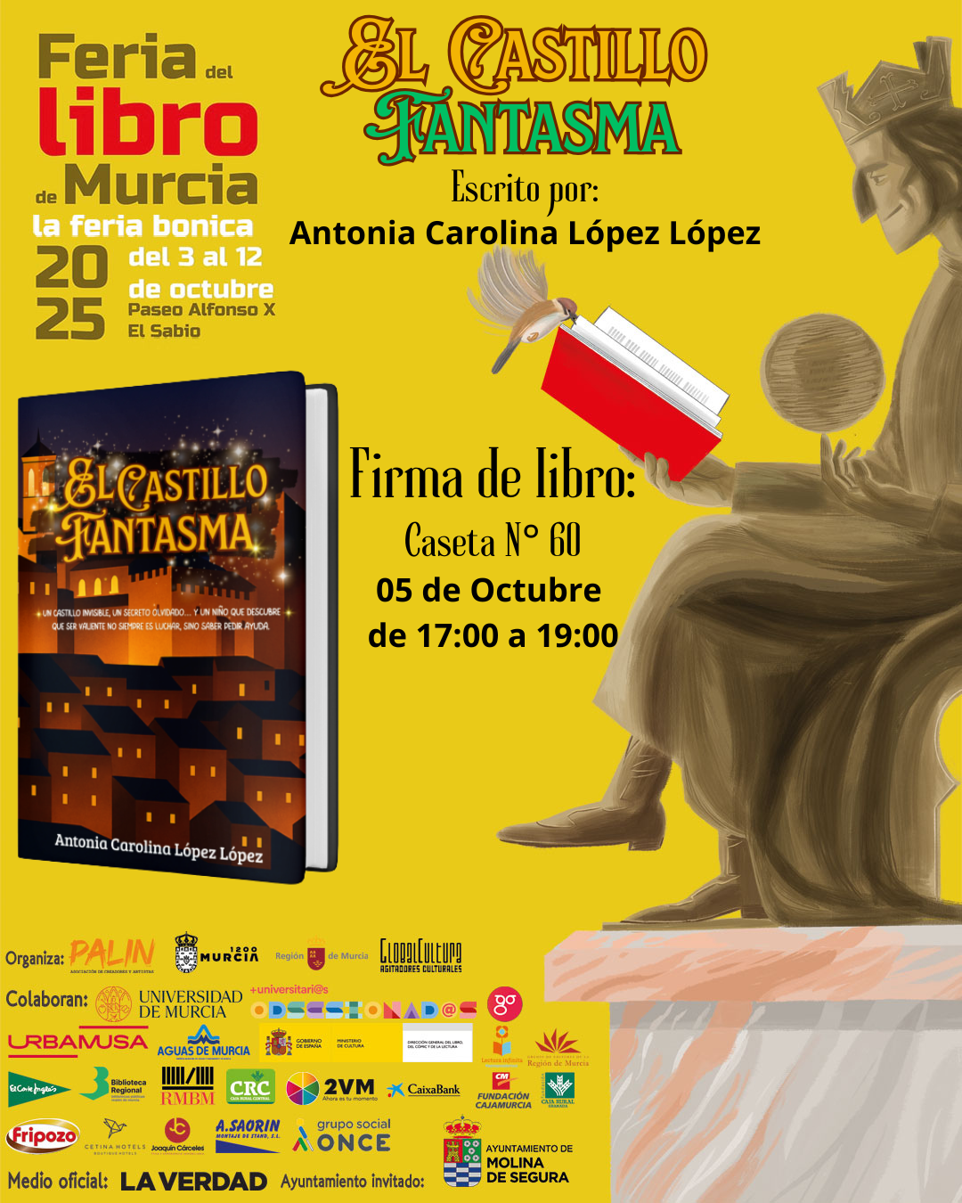 El Castillo Fantasma – Firma en la Feria del Libro de Murcia 2025