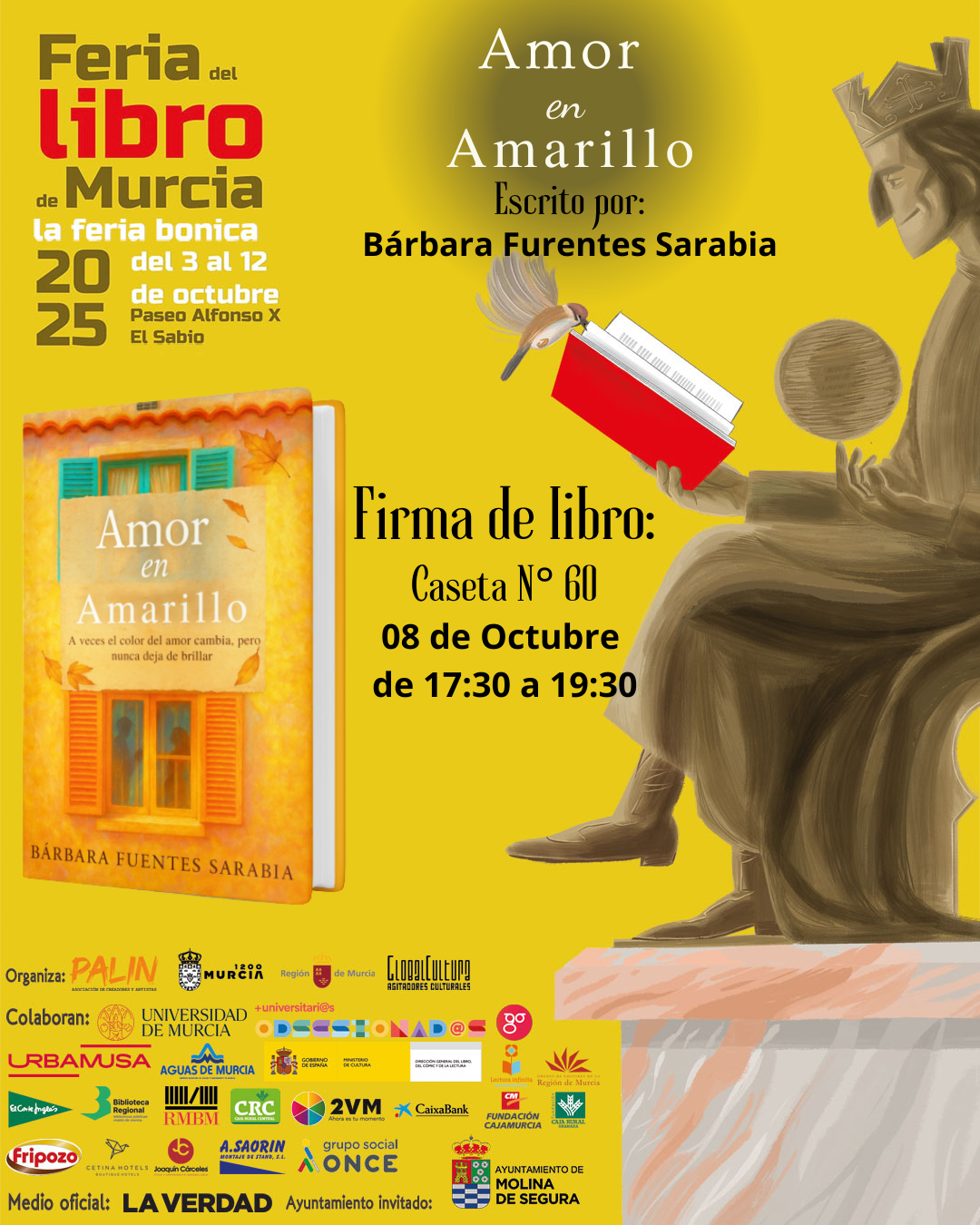 Amor en Amarillo – Firma en la Feria del Libro de Murcia 2025