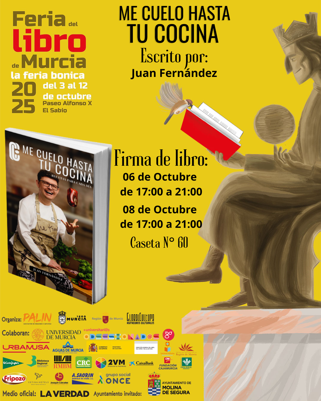 Me cuelo hasta tu cocina – Firma en la Feria del Libro de Murcia 2025