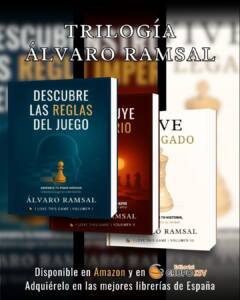 Trilogía de crecimiento personal de Álvaro Ramsal formada por Descubre las reglas del juego, Construye tu imperio y Vive tu legado
