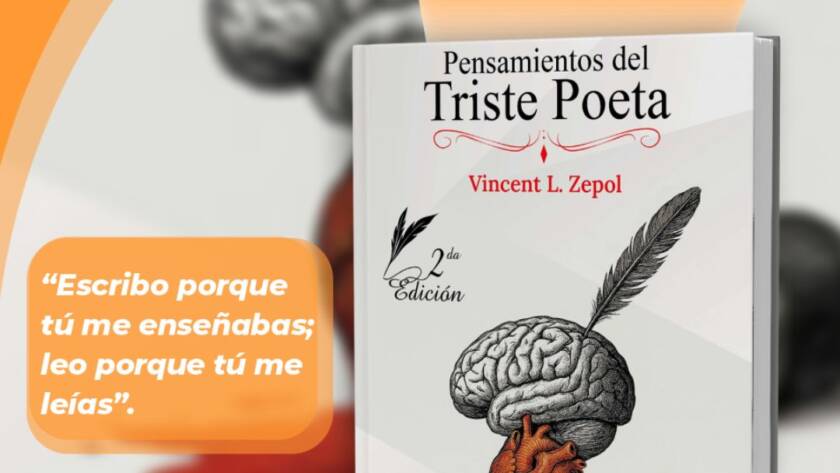 Portada del libro Pensamientos del Triste Poeta, poesía contemporánea e introspectiva