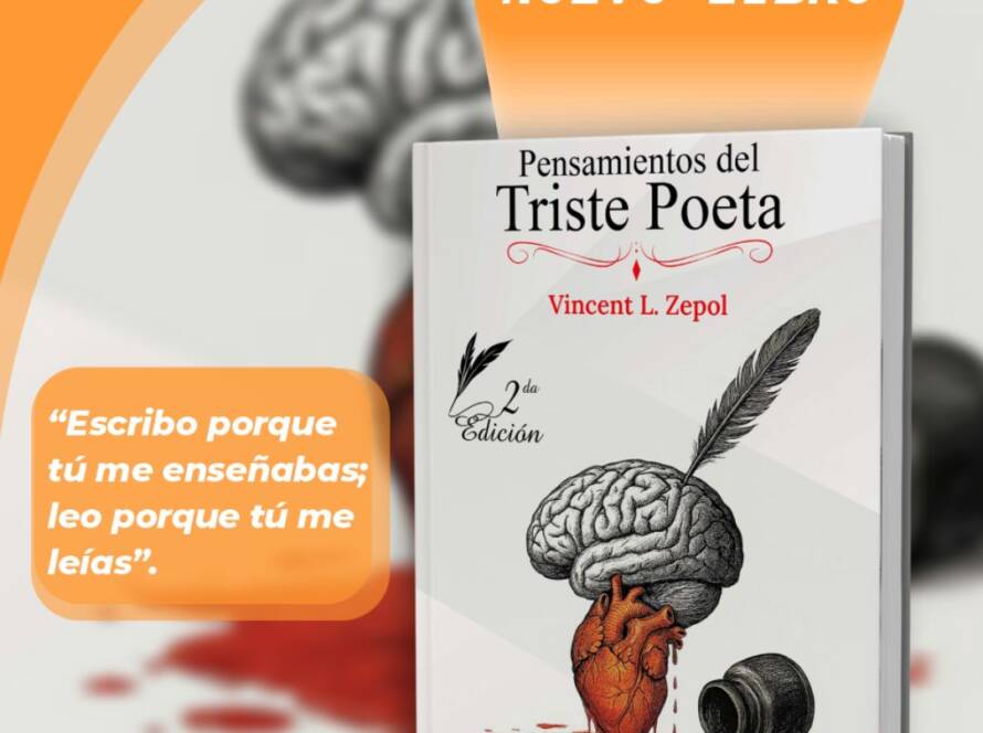 Portada del libro Pensamientos del Triste Poeta, poesía contemporánea e introspectiva