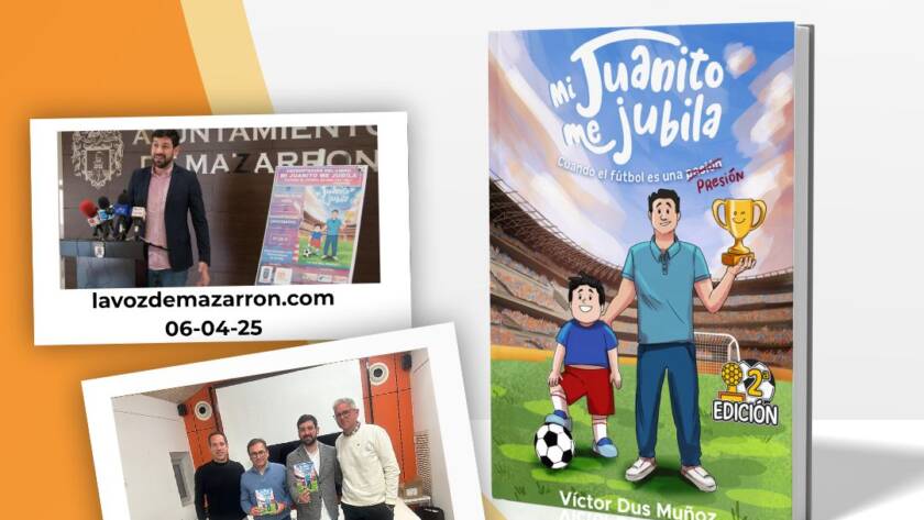 Libro infantil Mi Juanito me jubila de Víctor Dus presentado en actividades culturales y ferias del libro 2025 sobre fútbol infantil y valores educativos