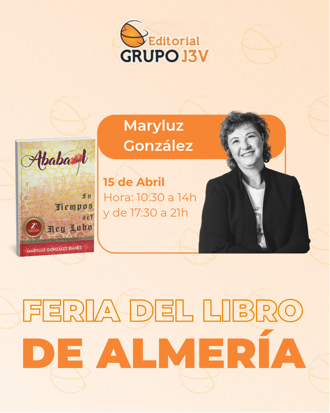 Maryluz González firma Ababaol: En tiempos del Rey Lobo en la Feria del Libro de Almería 2026