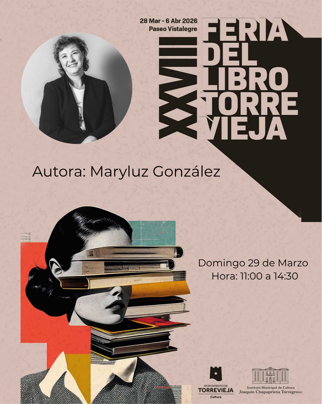 Maryluz González en la XXVIII Feria del Libro de Torrevieja 2026