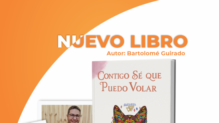 Portada del libro Contigo sé que puedo volar de Bartolomé Ginés Guirado