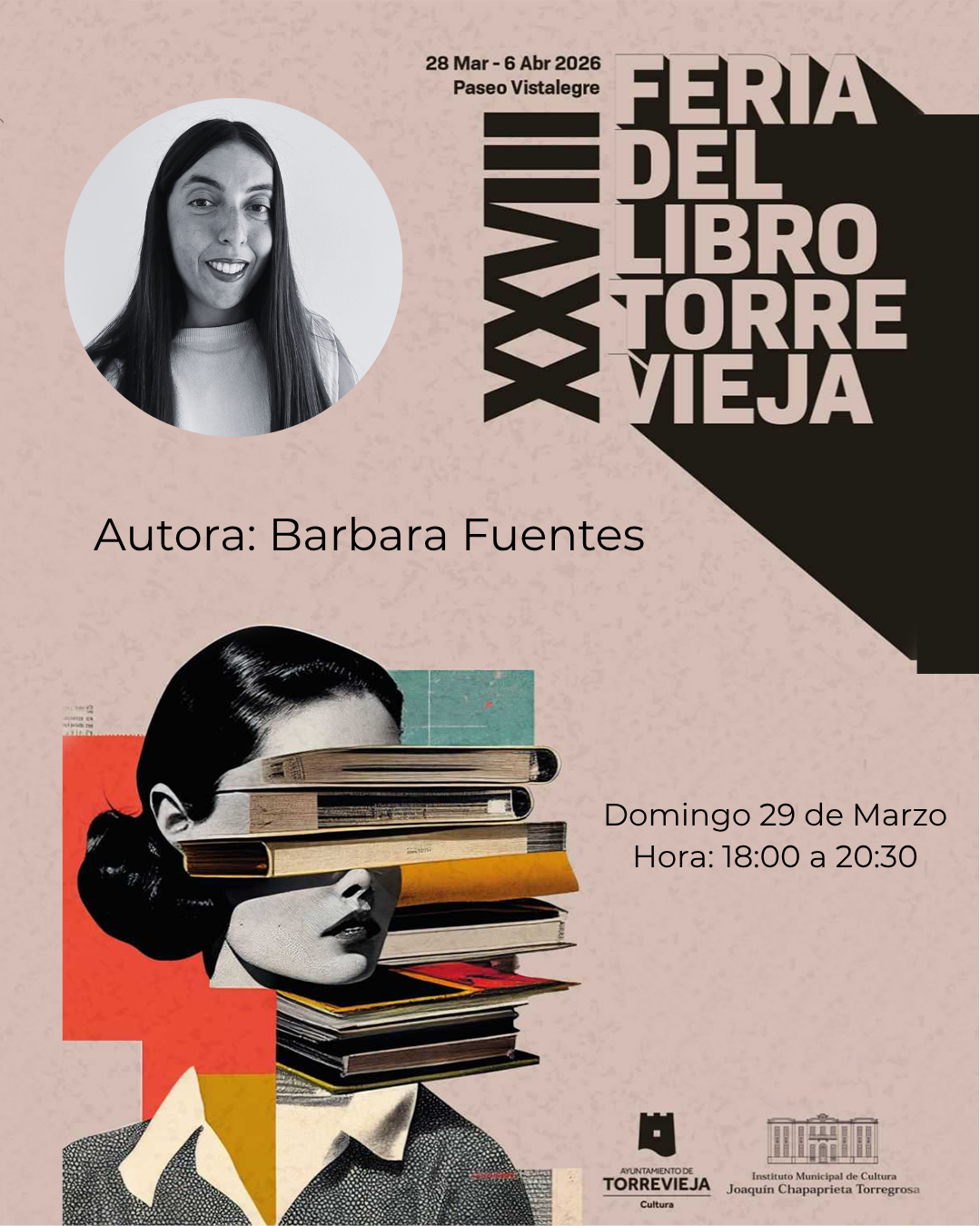 Bárbara Fuentes en la XXVIII Feria del Libro de Torrevieja 2026