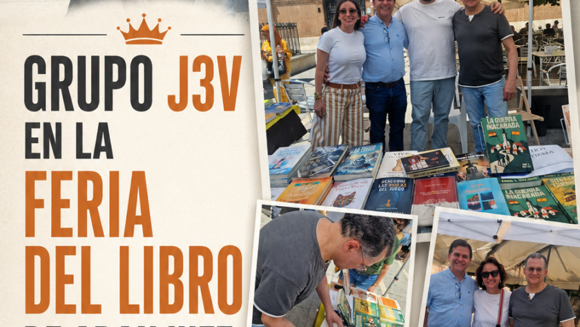 Editorial Grupo J3V participa en la Feria del Libro de Aranjuez para dar visibilidad a sus autores y libros