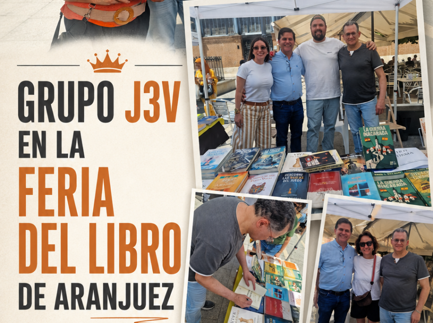 Editorial Grupo J3V participa en la Feria del Libro de Aranjuez para dar visibilidad a sus autores y libros