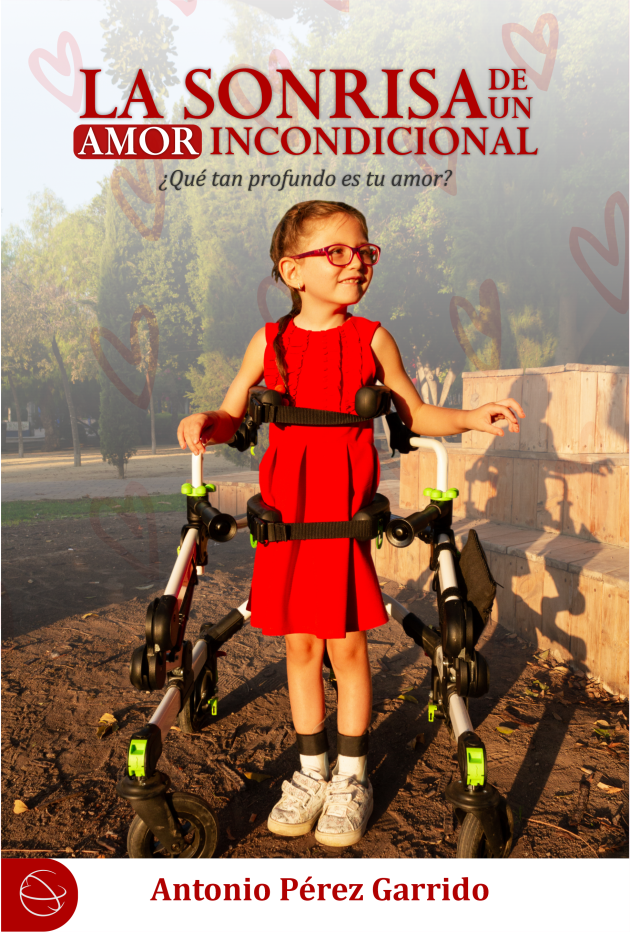Portada del libro La Sonrisa de un Amor Incondicional mostrando fotografías familiares